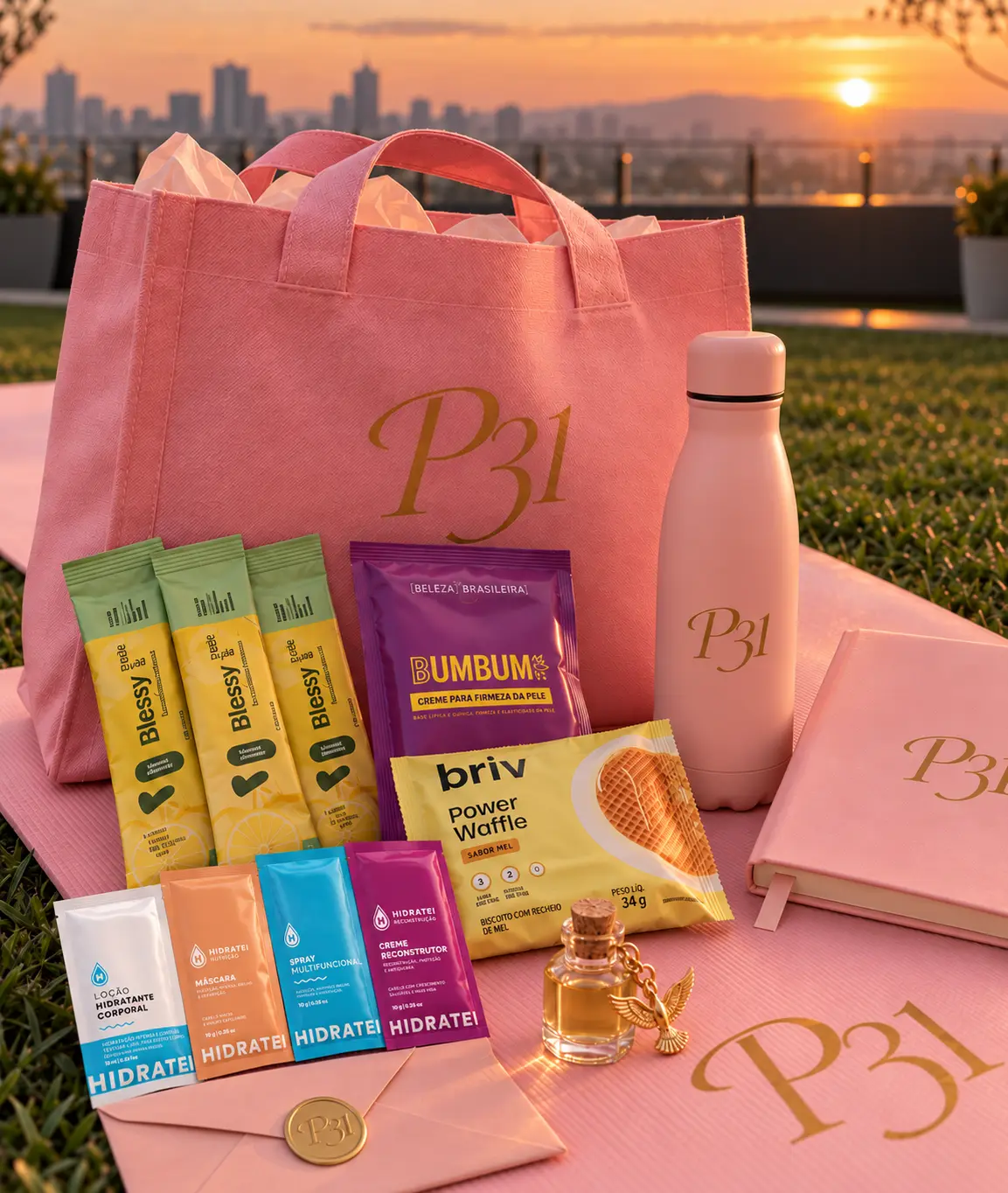 Kit da participante do P31 Experience
